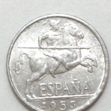 Monedas Franco: 10 CÉNTIMOS DE 1945. EBC +.ESCASA . LANCEROS DE FRANCO.. Lote 382508509