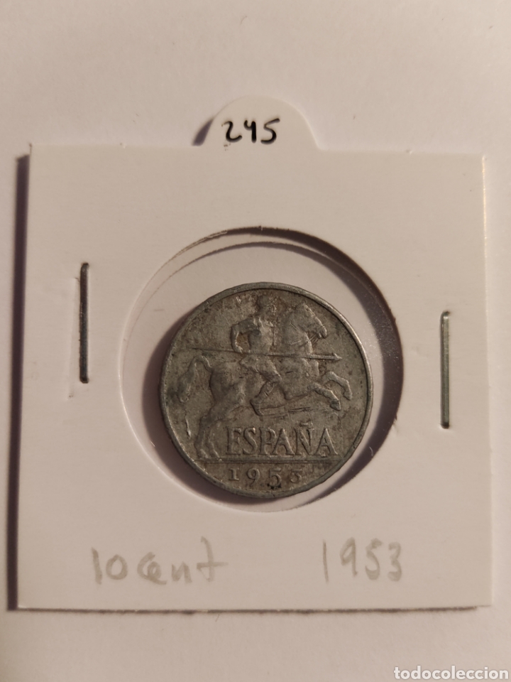 Monedas Franco: 245) Moneda 10 c&eacute;ntimos 1953 - Foto 1