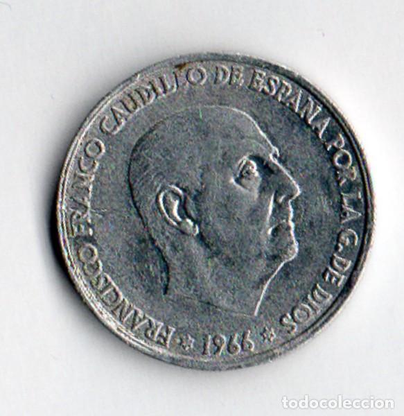 Monedas Franco: MONEDA DE 50 CENTIMOS DE 1966 - ESPA&Ntilde;A - Foto 2