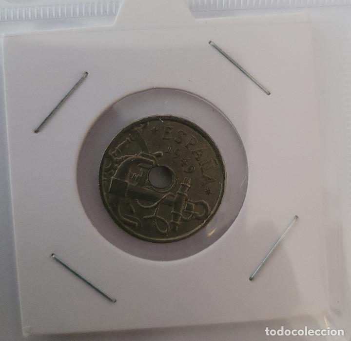 Monedas Franco: MONEDA DE ESPA&Ntilde;A 50 CENTIMOS 1949 - Foto 2