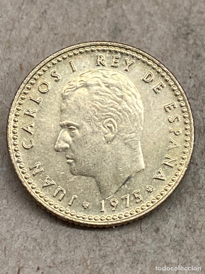 Monedas Franco: Moneda de una peseta 1975 E78 - Foto 2