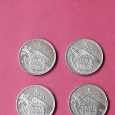 Monedas Franco: 5 PESETAS. 1957*72, *73, *74 Y *75. FRANCISCO FRANCO.ESTADO ESPAÑOL.SIN CIRCULAR. PROOF.