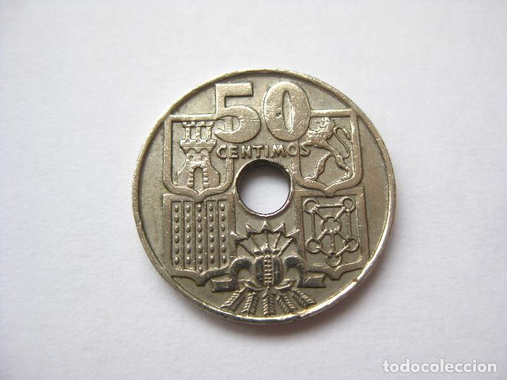 Monedas Franco: MONEDA ESPA&Ntilde;A 50 CENTIMOS 1949 (62) - Foto 2