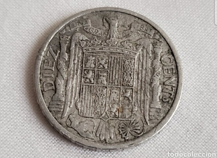 Monedas Franco: PLVS con V ..10 cts .1940 BELL&Iacute;SIMA - Foto 2