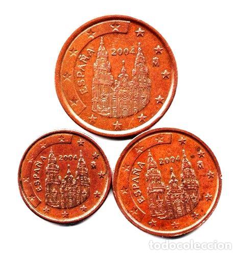 Monedas Franco: espana monedas 1 2 y 5 euro cent 2004 e18e - Foto 1