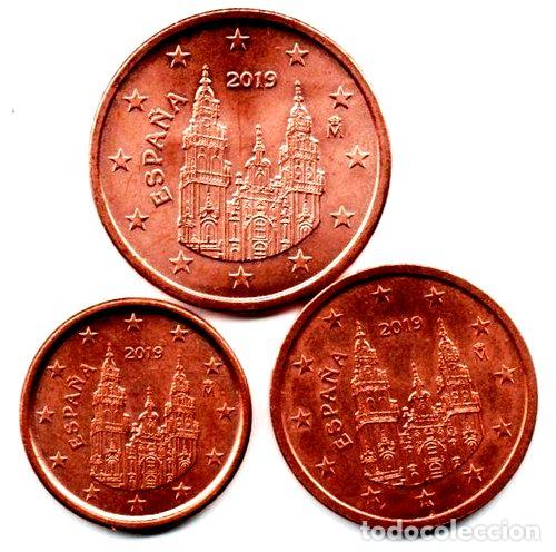 Monedas Franco: espana monedas 1 2 y 5 euro cent 2019 unc e19c - Foto 1