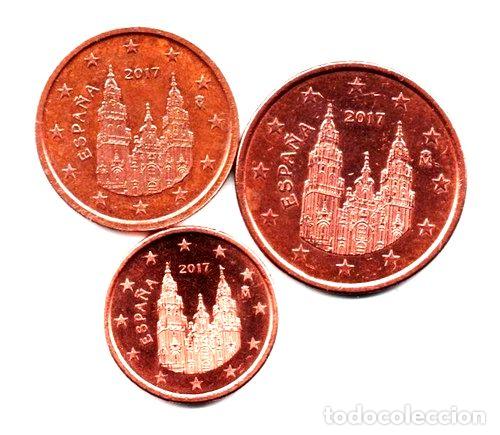Monedas Franco: espana monedas 1 2 y 5 euro cent 2017 e18k - Foto 1