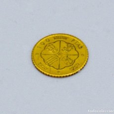 Monedas Franco: REPRODUCCIÓN DE MONEDA DE 100 PESETAS DE 1966 FRANCISCO FRANCO. 1 CM. APROX.. Lote 295614463