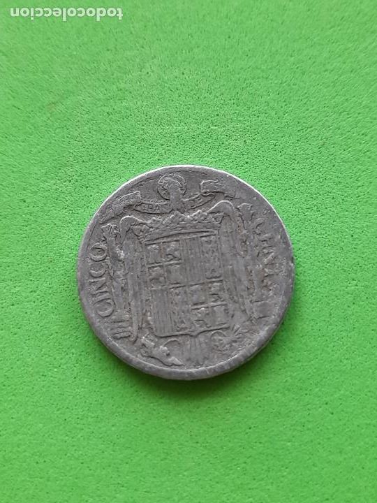 Monedas Franco: Franco. 5 C&eacute;ntimos. A&ntilde;o 1940 - Foto 2