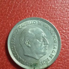 Monedas Franco: MONEDA ESPAÑA 50 PTAS FRANCO AÑO 1957.. Lote 301478698
