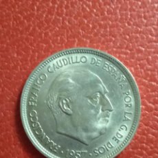 Monedas Franco: MONEDA ESPAÑA 50 PTAS FRANCO AÑO 1957.. Lote 301479408