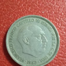 Monedas Franco: MONEDA 25 PTAS FRANCO 1957 BUEN ESTADO.. Lote 301653403