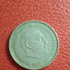 Monedas Franco: MONEDA 25 PTAS FRANCO 1957 BUEN ESTADO.. Lote 301653763
