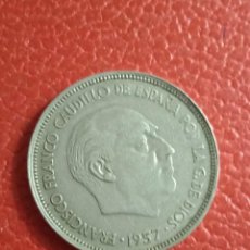 Monedas Franco: MONEDA 25 PTAS FRANCO 1957 BUEN ESTADO.. Lote 301654068