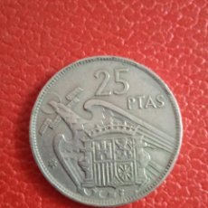 Monedas Franco: MONEDA 25 PTAS FRANCO ESTRELLA 61 AÑO 1957.. Lote 303165418