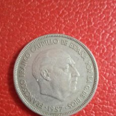 Monedas Franco: MONEDA 25 PTAS FRANCO ESTRELLA 61 AÑO 1957.. Lote 303166633