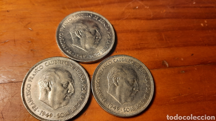 Monedas Franco: MONEDAS 5 PESETAS FRANCO 1949 - Foto 1 - 303584083