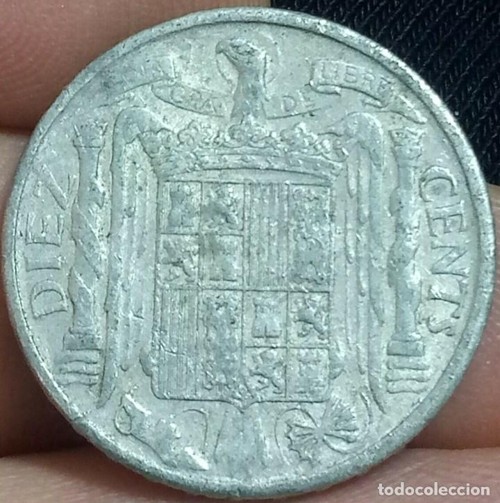Monedas Franco: MONEDA 10 CENTIMOS 1953 RARA ORIGINAL - Foto 2