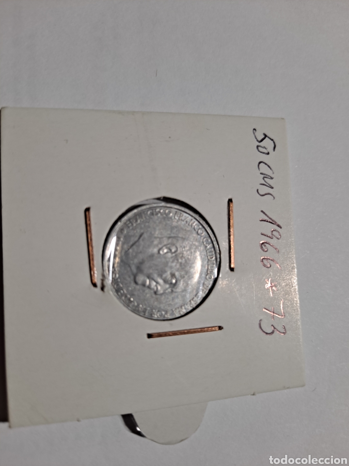 Monedas Franco: Franco, 50 cms a&ntilde;o 1966 y estrella 1973 - Foto 1