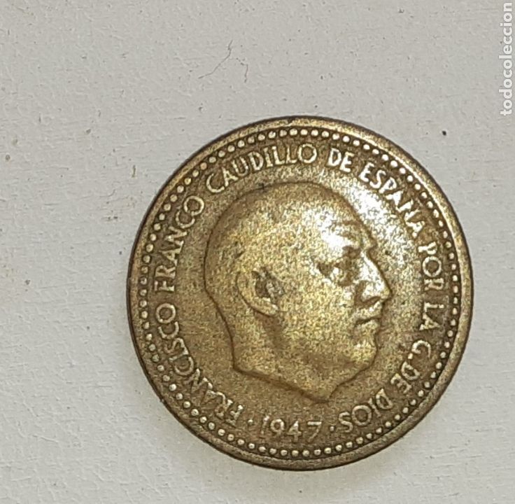 Monedas Franco: Moneda de una peseta de 1947 - Foto 1