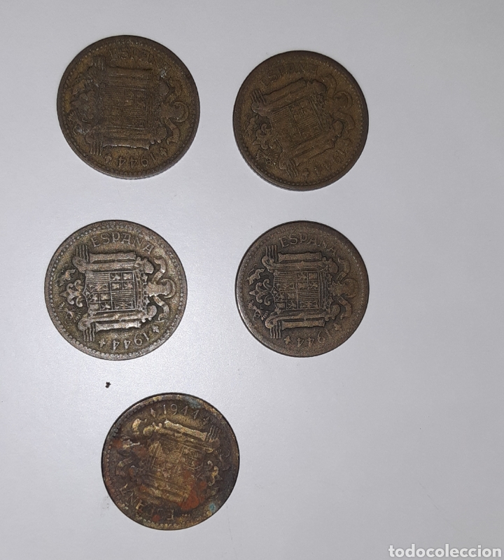 Monedas Franco: Moneda una peseta 1944 - Foto 1
