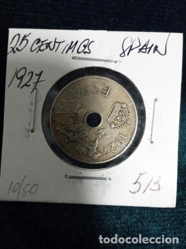 Monedas Franco: moneda espana 1927 25 centesimos ref 513 - Foto 1