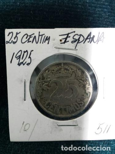 Monedas Franco: moneda espana 1925 25 centesimos ref 511 - Foto 1