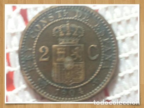 Monedas Franco: moneda espana y 1904 2 centimos ref 497 - Foto 1