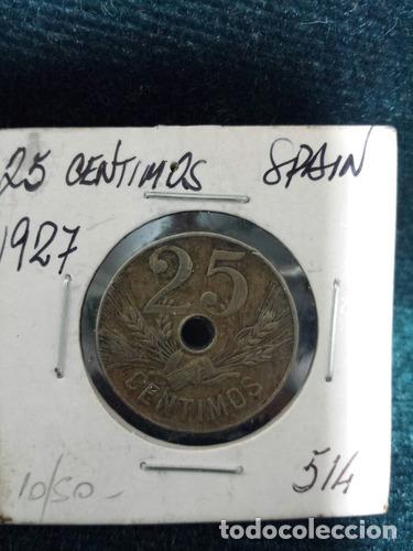 Monedas Franco: moneda espana 1927 25 centesimos ref 514 - Foto 1