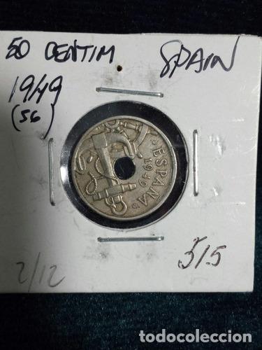 Monedas Franco: moneda espana 1949 50 centesimos ref 515 - Foto 1