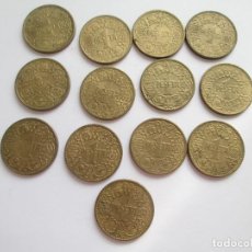 Monedas Franco: ESTADO ESPAÑOL * 1 PESETA 1944 * LOTE DE 13 MONEDAS. Lote 308918023