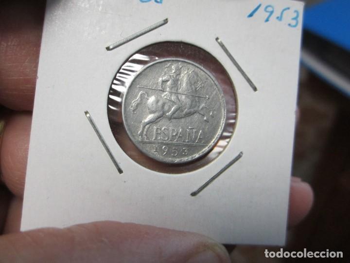 Monedas Franco: moneda de 5 c&eacute;ntimos de 1953 de Franco - Foto 1