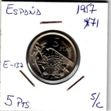 Monedas Franco: E0137 MONEDA ESPAÑA 5 PESETAS 1957 ESTRELLA 71 SIN CIRCULAR TN 5. Lote 313005443