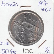 Monedas Franco: E0146 MONEA ESPAÑA 50 PESETAS 1957 ESTRELLA 67 SIN CIRCULAR 10. Lote 313005913