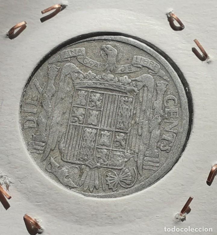 Monedas Franco: ESTADO ESPA&Ntilde;OL 10 CENTIMOS 1940 - Foto 2