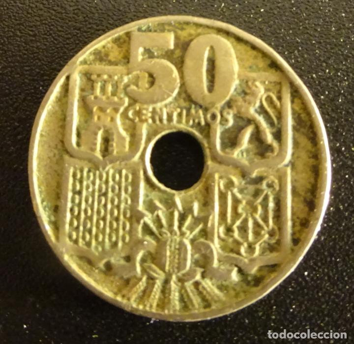 Monedas Franco: ESPA&Ntilde;A 50 CENTIMOS 1949 * 19-52 - Foto 2
