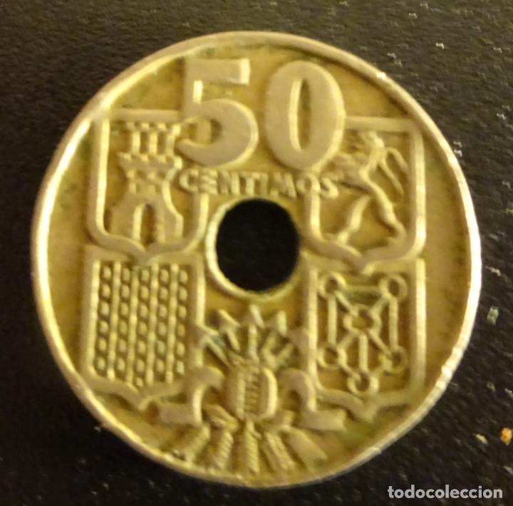 Monedas Franco: ESPA&Ntilde;A 50 CENTIMOS 1949 * 19-53 - Foto 2