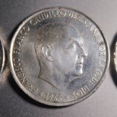 Monedas Franco: 100 PTS. PLATA 3 MONEDAS 1966 * 66 * 67 * 68. Lote 313745958