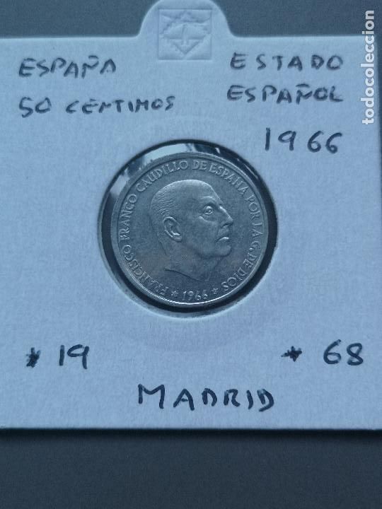 Monedas Franco: LOTE 3 MONEDAS 50 CENTIMOS 1966 - Foto 2