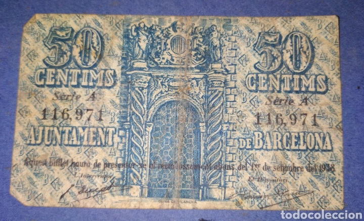 Monete Franco: Bitllet 1938