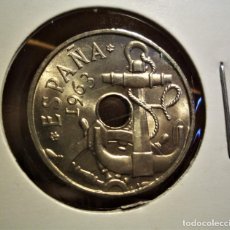 Monedas Franco: A93/ 50 CENTIMOS FRANCO 1963 *64 SIN CIRCULAR TODO SU BRILLO ORIGINAL DE CARTUCHO. Lote 361576765