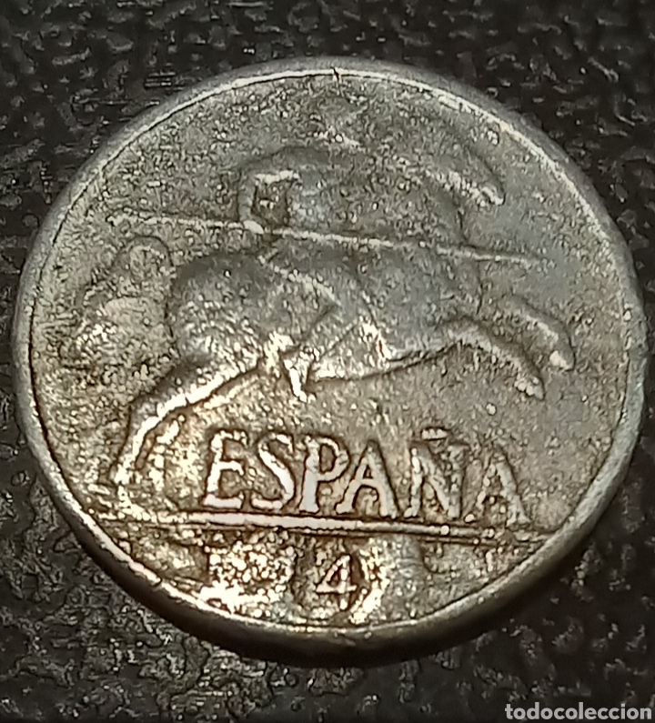 Monedas Franco: Moneda de 5 cent&iacute;metros. Error - Foto 1