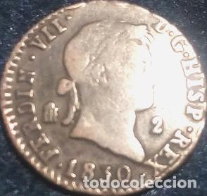 Monedas Franco: moneda espana 2 maravedies 1830 - Foto 1