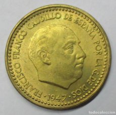 Monedas Franco: ESTADO ESPAÑOL (FRANCO). MONEDA DE 1 PESETA 1947 * 19 - 54. SC. LOTE 3989. Lote 320455803