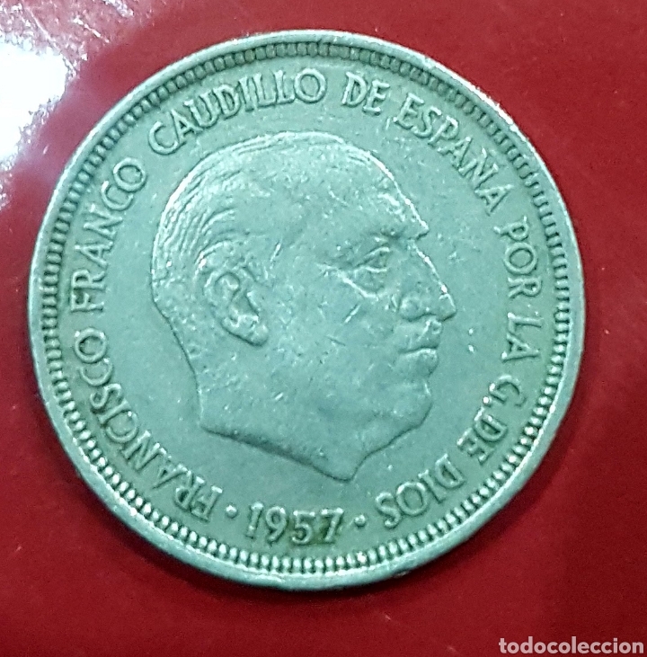 Monedas Franco: 5 pesetas estrella de 1958 - Foto 2