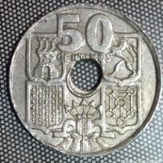 Monedas Franco: 50 CÉNTIMOS 1949 TALADRO DEFECTUOSO