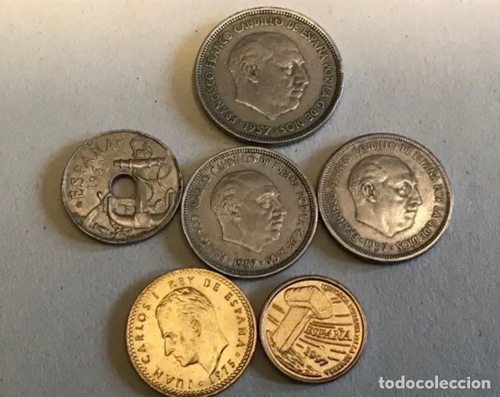Monedas Franco: LOTE MONEDAS PESETAS. 6x10&euro; - Foto 2