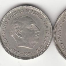 Monedas Franco: SERIE BA: 5, 25 Y 50 PESETAS 1957 * BA / I EXPOSICION IBEROAMERICANA DE NUMISMATICA