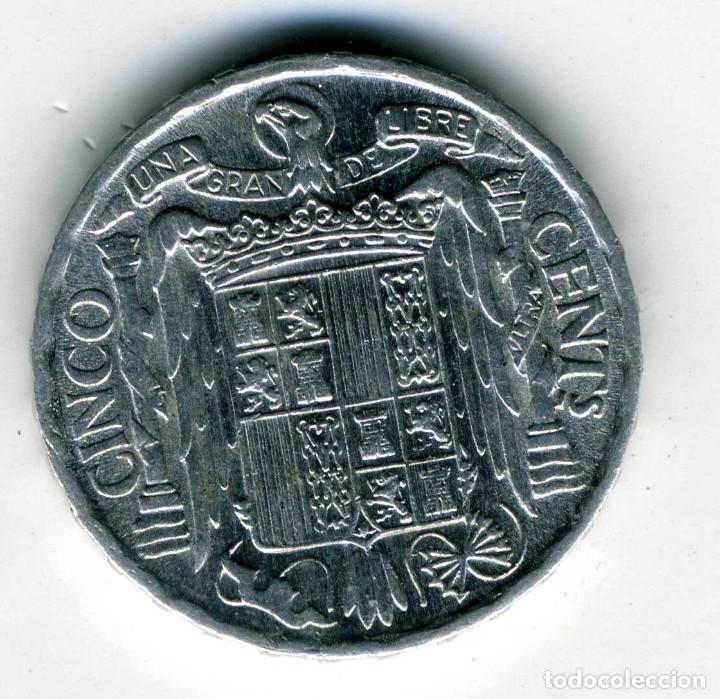 Monedas Franco: 5 CENTIMOS 1953 MADRID - S/C - Foto 2