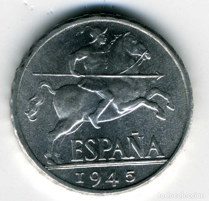 Monedas Franco: 10 CENTIMOS 1945 MADRID - S/C - Foto 1